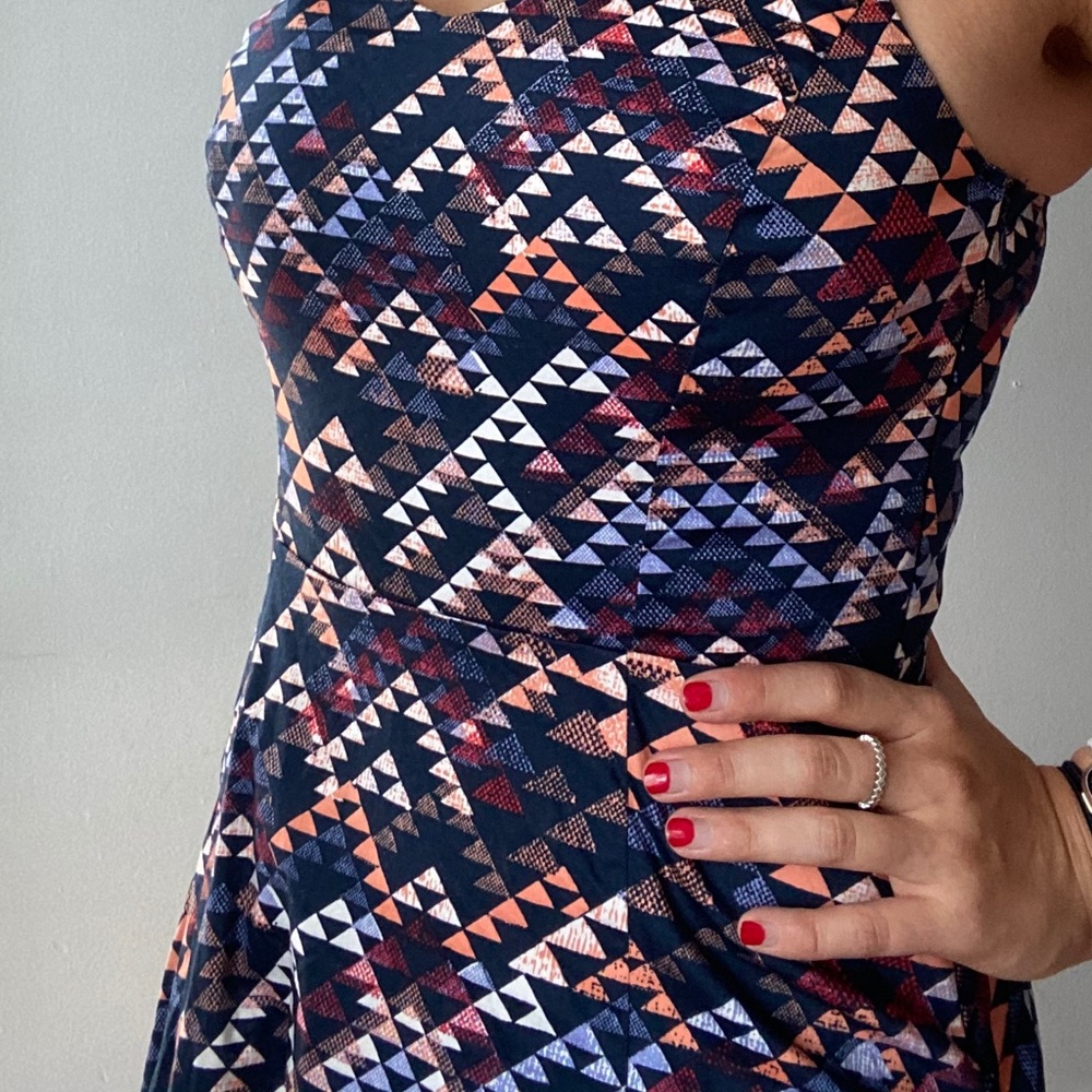 Geometric print colorful dress - Picture 4 of 4